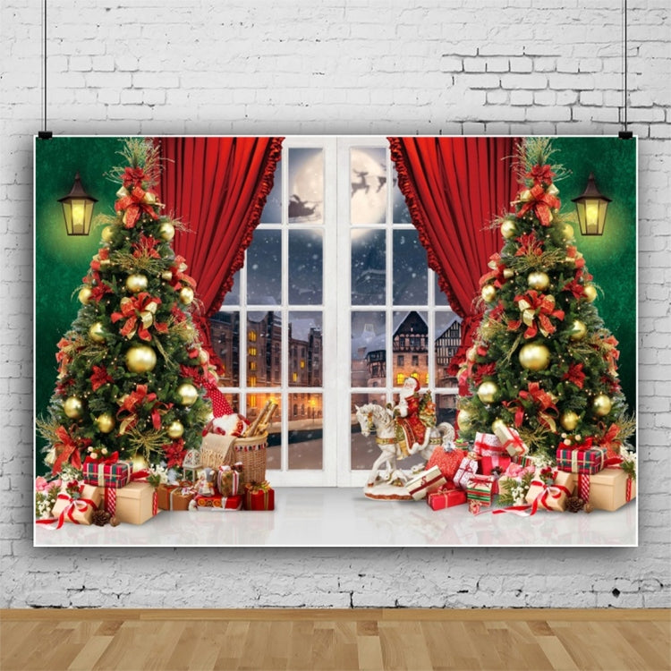 120x80cm Ghirlanda di Natale Scena di neve Fotografia Sfondo Tenda, 11421618, 11421670, 11421909, 11422035, 11422036, 11422037, 12805213, 12805214, 12805218