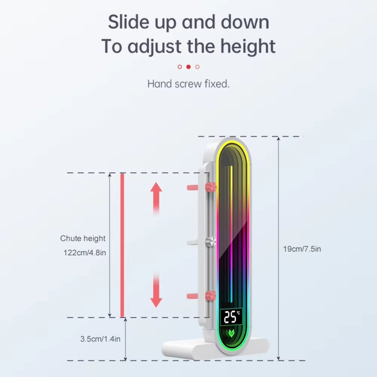Supporto verticale per scheda grafica con lente regolabile ARGB