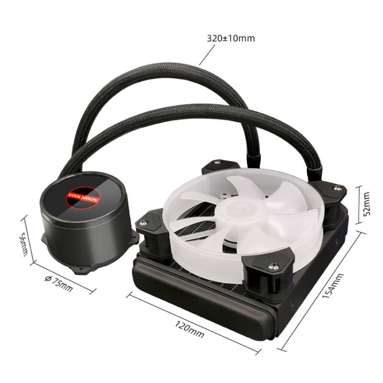 Dissipatore CPU COOLMOON RGB120 5V ARGB multipiattaforma