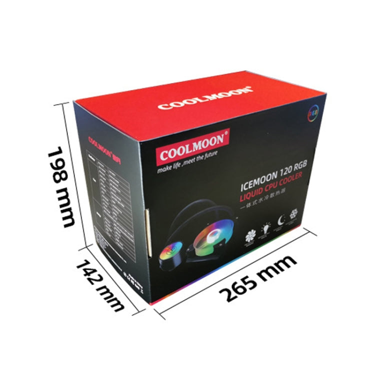 Dissipatore CPU COOLMOON RGB120 5V ARGB multipiattaforma