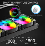 Dissipatore CPU COOLMOON CM-YM-360T con ARGB e Display Temperatur