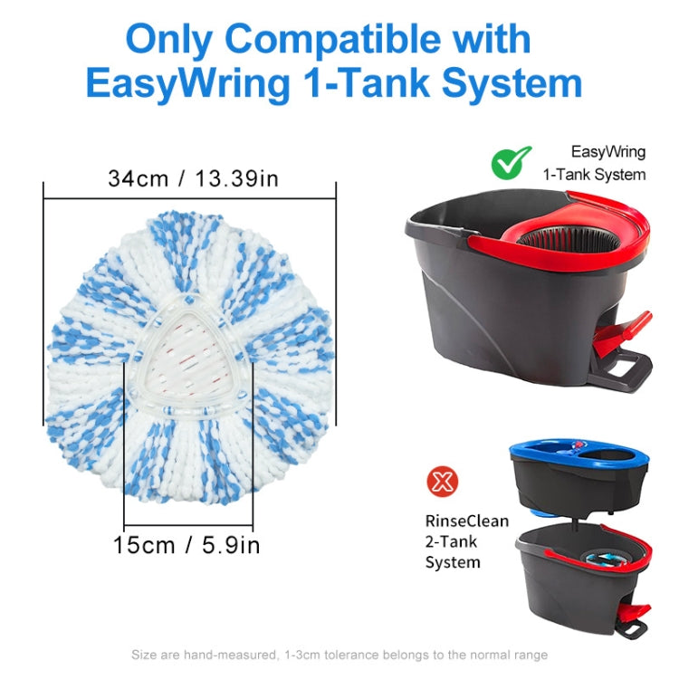 Panno ricambio microfibra per Vileda EasyWring Spin Mop