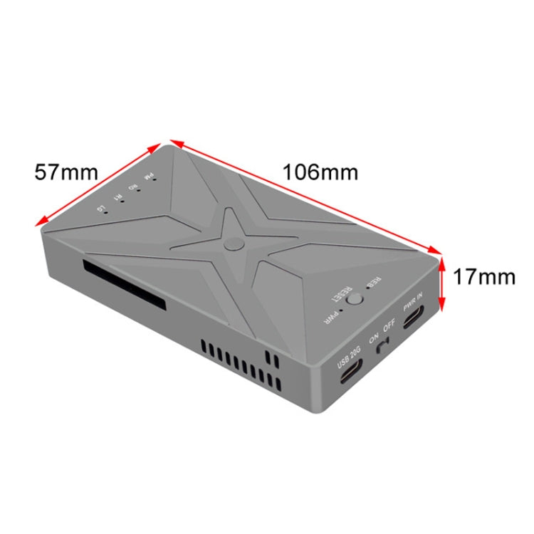Enclosure doppio M.2 NVMe SSD RAID USB-C 20Gbps