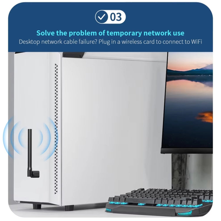 Adattatore USB WiFi6 COMFAST CF-940F 300Mbps 2.4GHz