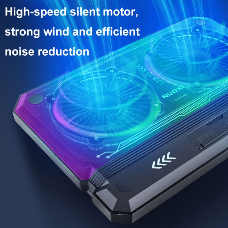 Supporto raffreddamento laptop pieghevole RGB NUOXI C300