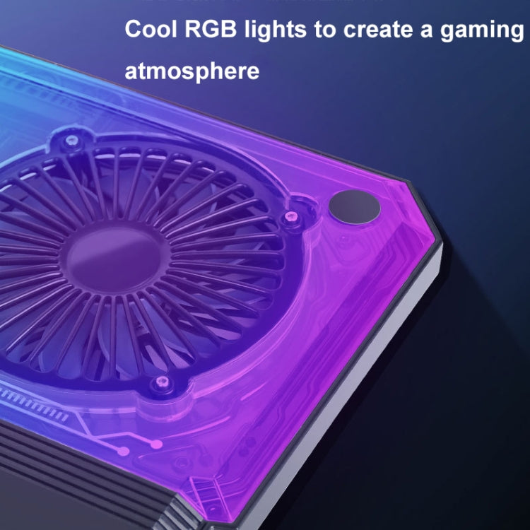 Supporto raffreddamento laptop pieghevole RGB NUOXI C300