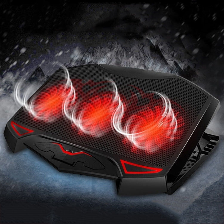 Radiatore raffreddamento laptop 3 ventole LED regolabile