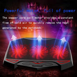 Radiatore raffreddamento laptop 3 ventole LED regolabile