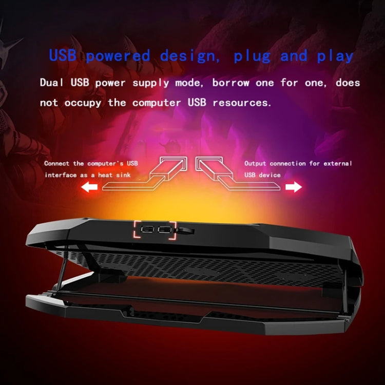 Radiatore raffreddamento laptop 3 ventole LED regolabile