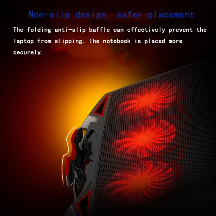 Radiatore raffreddamento laptop 3 ventole LED regolabile