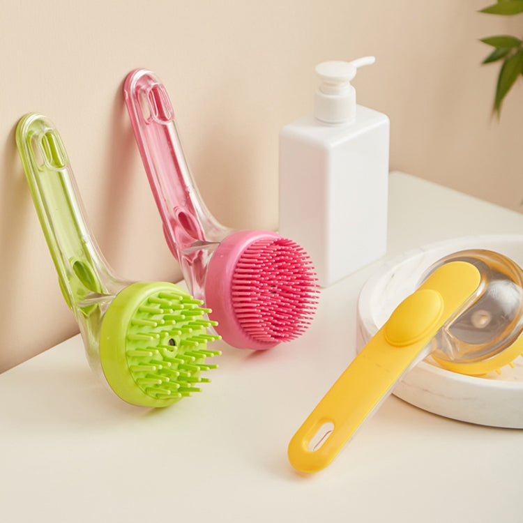 Spazzola bagno animali con manico lungo in silicone