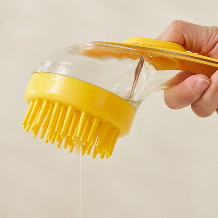 Spazzola bagno animali con manico lungo in silicone