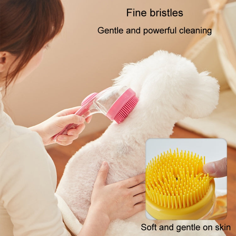 Spazzola bagno animali con manico lungo in silicone