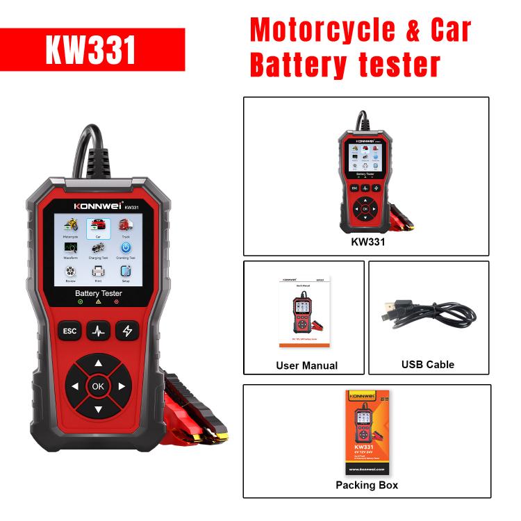 Strumento diagnosi OBD2 auto KONNWEI KW331 13 lingue