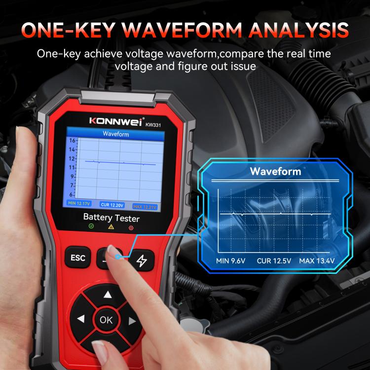 Strumento diagnosi OBD2 auto KONNWEI KW331 13 lingue