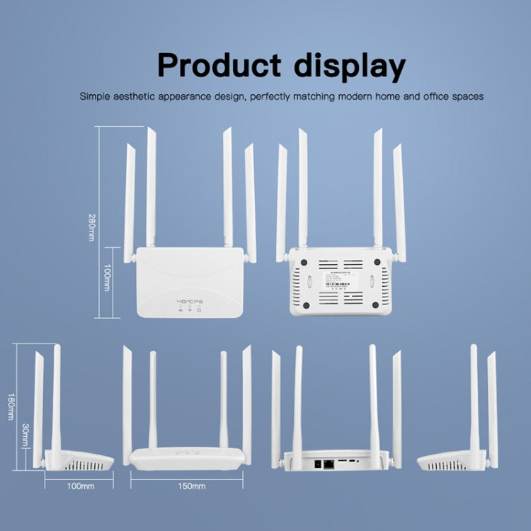 Router wireless 4G Plug-in con spina UE e Asia