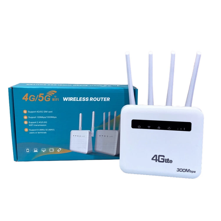 Router wireless 4G CPE WiFi6 con doppia porta e spina UE