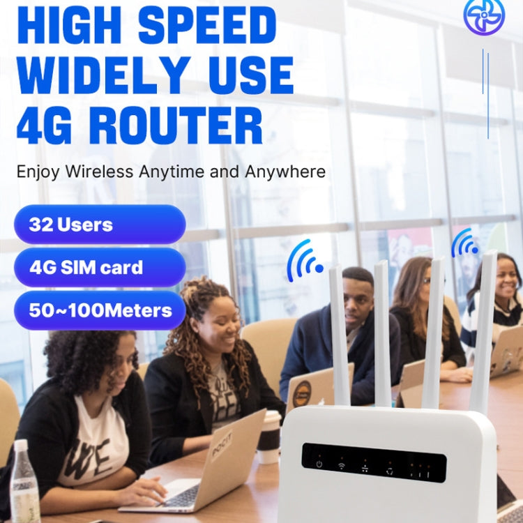 Router wireless 4G CPE WiFi6 con doppia porta e spina UE