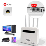 Router wireless 4G CPE WiFi6 con doppia porta e spina UE