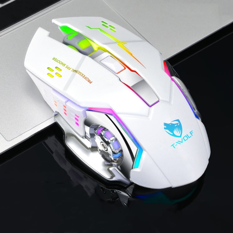Mouse wireless da gioco RGB T-WOLF Q13 2,4 GHz 6 tasti