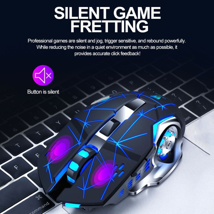 Mouse wireless da gioco RGB T-WOLF Q13 2,4 GHz 6 tasti