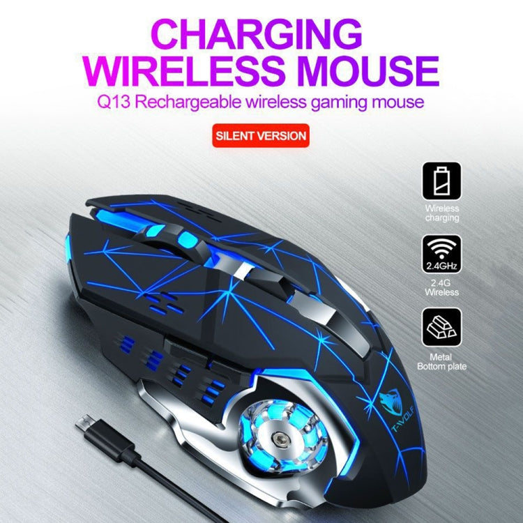 Mouse wireless da gioco RGB T-WOLF Q13 2,4 GHz 6 tasti