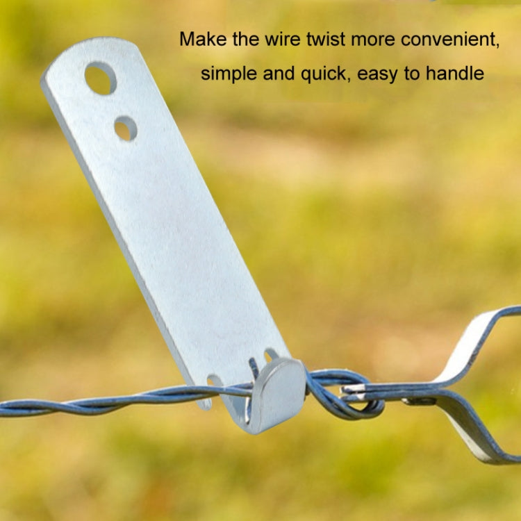 Morsetto Wire Twister T-Post per recinzione 2 pezzi
