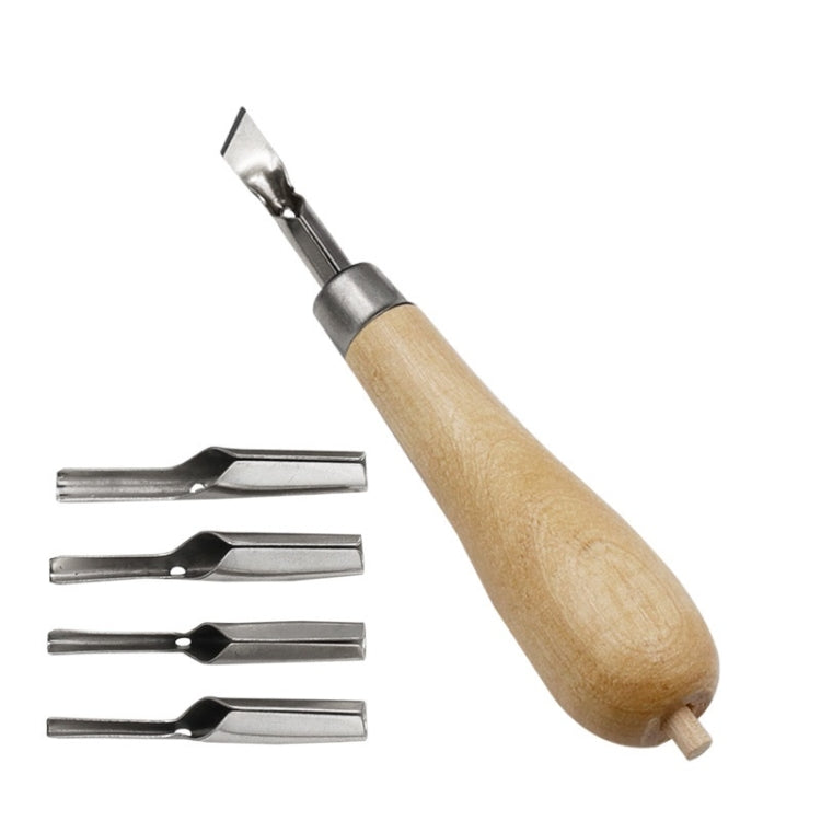 Set 7 coltelli da intaglio con manico in legno