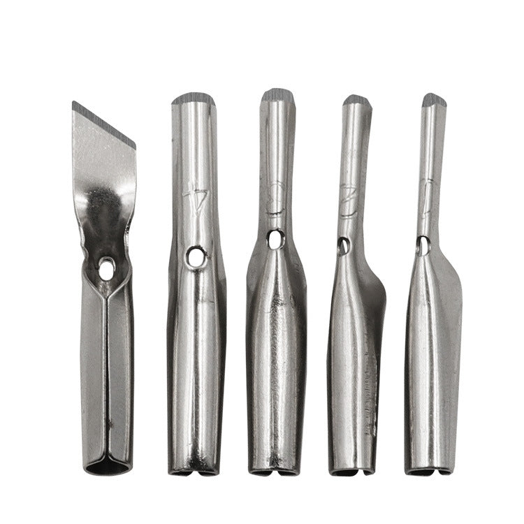 Set 7 coltelli da intaglio con manico in legno