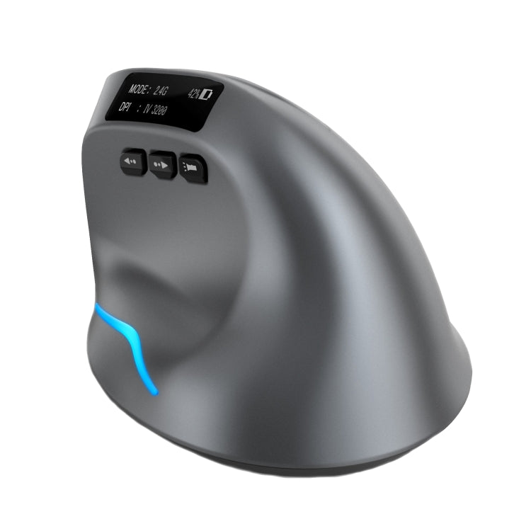 Mouse wireless verticale ZELOTES F-26C 2.4G+Bluetooth 8 tasti