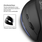 Mouse wireless ergonomico ricaricabile ZELOTES F35 6 tasti