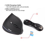Mouse wireless ergonomico ricaricabile ZELOTES F35 6 tasti