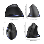 Mouse wireless ergonomico ricaricabile ZELOTES F35 6 tasti