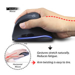 Mouse wireless ergonomico ricaricabile ZELOTES F35 6 tasti