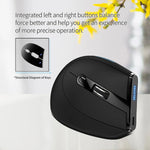 Mouse wireless ergonomico Zelotes F36A a 6 pulsanti