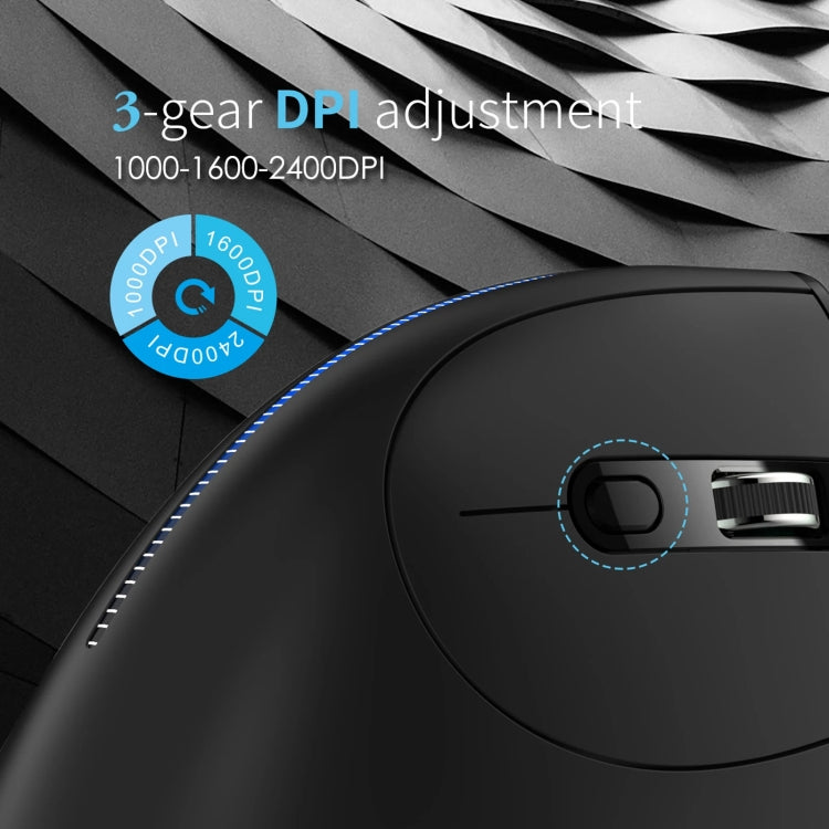 Mouse wireless ergonomico Zelotes F36A a 6 pulsanti