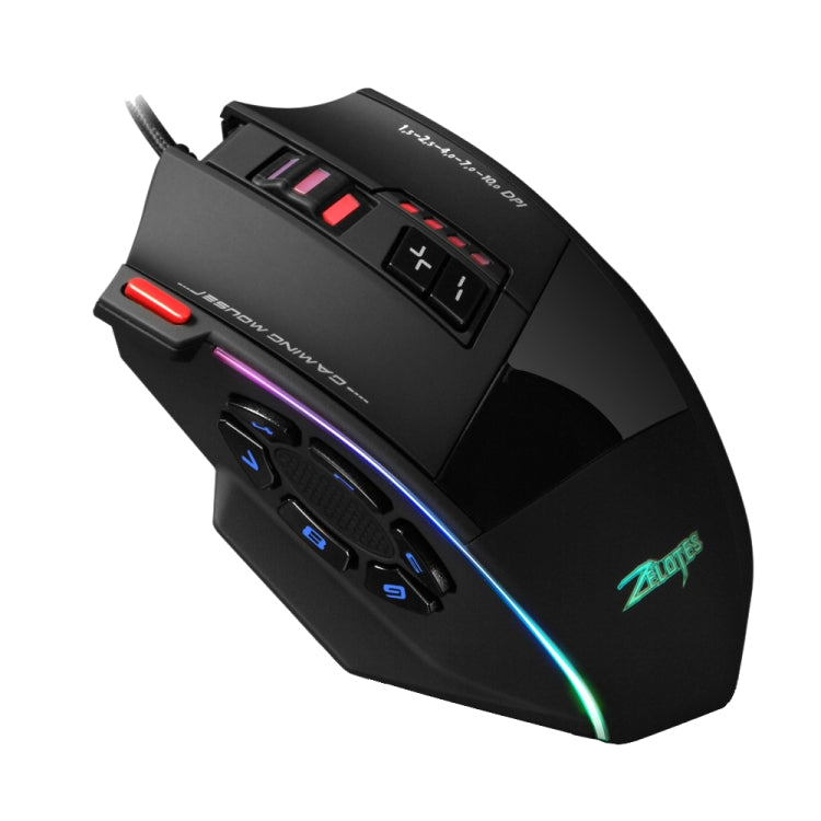 Mouse da gioco Zelotes C13 13 tasti RGB programmabile