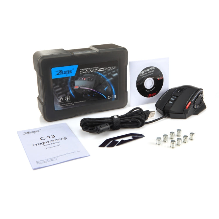 Mouse da gioco Zelotes C13 13 tasti RGB programmabile