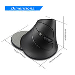 Mouse wireless ergonomico verticale ZELOTES F17 6 pulsanti