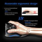 Mouse wireless ergonomico verticale ZELOTES F17 6 pulsanti