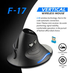Mouse wireless ergonomico verticale ZELOTES F17 6 pulsanti