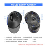 Mouse wireless ergonomico verticale ZELOTES F17 6 pulsanti