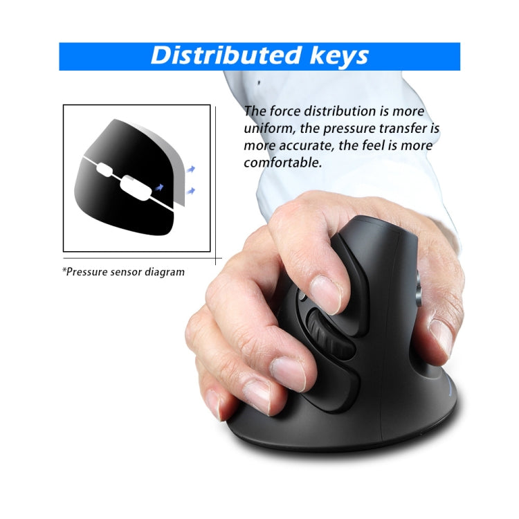 Mouse wireless ergonomico verticale ZELOTES F17 6 pulsanti
