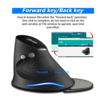 Mouse wireless ergonomico verticale ZELOTES F17 6 pulsanti