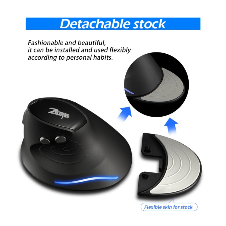 Mouse wireless ergonomico verticale ZELOTES F17 6 pulsanti