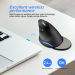 Mouse wireless ergonomico verticale ZELOTES F17 6 pulsanti