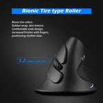 Mouse wireless ergonomico verticale ZELOTES F17 6 pulsanti