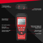 Termometro digitale HABOTEST HT617B a doppio canale con termocoppia - immagine 6