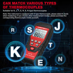 Termometro digitale HABOTEST HT617B a doppio canale con termocoppia - immagine 7