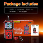 Lettore codici motore OBDII KW340 con display TFT 2,8 pollici